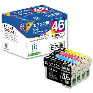 ジット 互換リサイクルインク カートリッジ JIT-E464PZ 4色セット