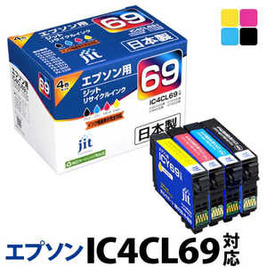 ジット 互換リサイクルインク カートリッジ JIT-KE694P 4色セット