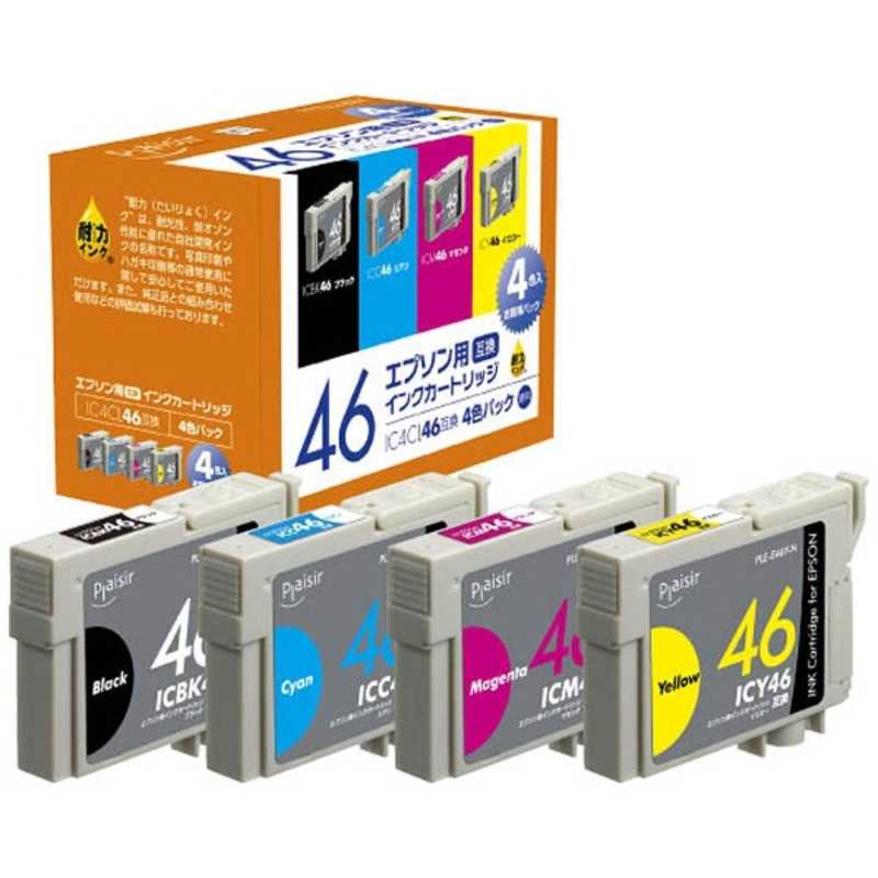 プレジール 互換プリンターインク 4色 PLE-E464P-N 日本の職人技 【SALE／58%OFF】