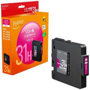 「互換」「リコー:GC31MH(マゼンタ)対応」互換プレジールインクカートリッジ PLE-RC31HM 「互換」「リコー:GC31MH(マゼンタ)対応」互換プレジールインクカートリッジ PLE-RC31HM