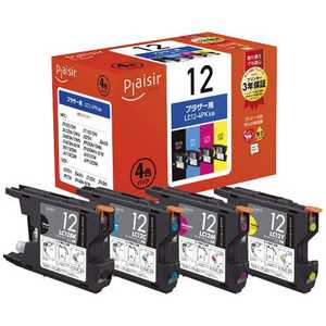 プレジール LC12-4PK 対応インクカートリッジ PLE-BR124P プレジール LC12-4PK 対応インクカートリッジ PLE-BR124P