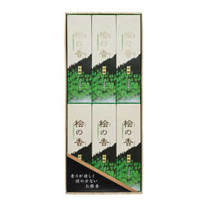 大発 線香 桧の香山林 短寸6箱入 紙箱 VG-1