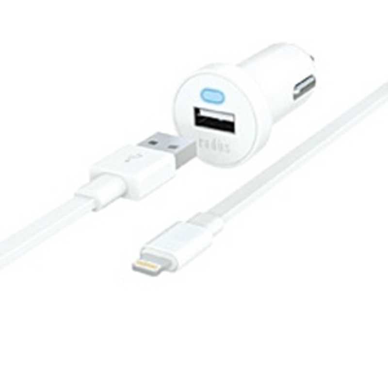 ラディウス ラディウス iPad/mini/iPhone/iPod対応DC-USB充電器 1m(ホワイト) RK-CCF52W RK-CCF52W