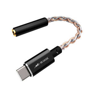 ラディウス 小型ポータブル DAC アンプ (USB Type C φ3.5 mm jack) ブラック RKDA50CK