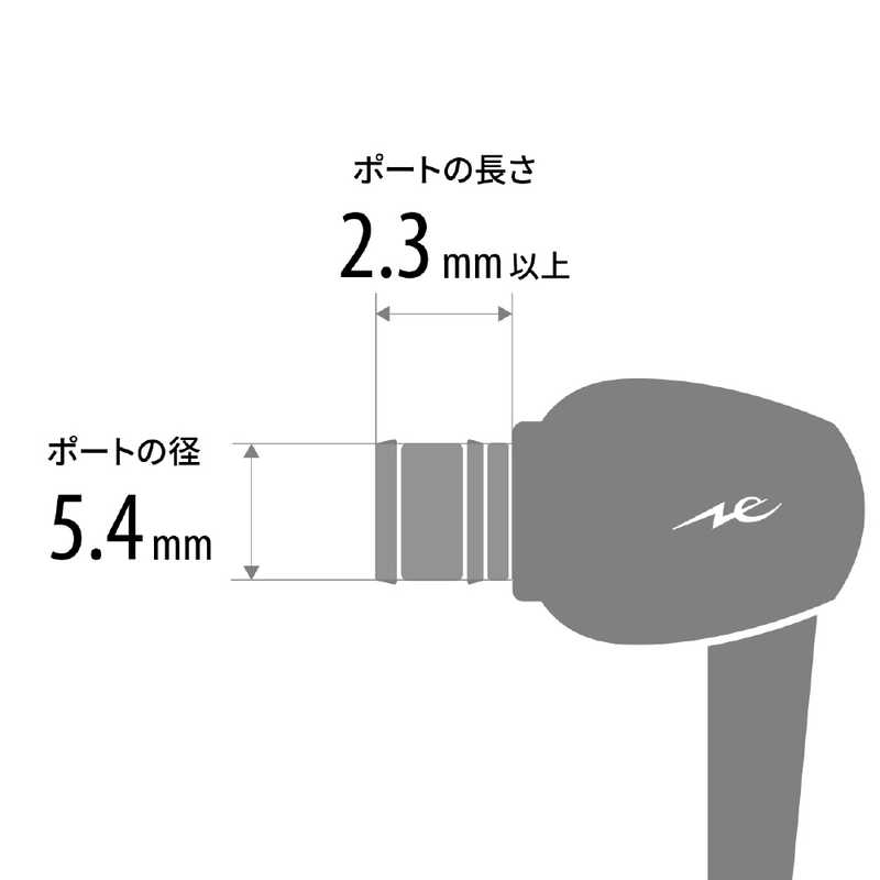 ラディウス ラディウス イヤーピース deep mount earpiece 単品(L) クリア HP-DME01CL HP-DME01CL
