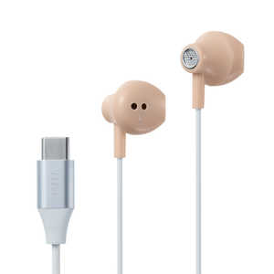 ラディウス TypeC直結イヤホン ピンク ［リモコン・マイク対応］ HP-NEL12CP