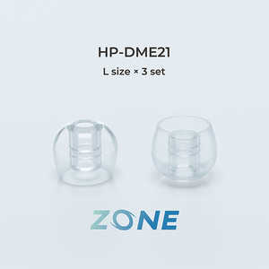 ラディウス ディープマウントイヤーピース ZONE L 3セット クリア HP-DME21CL