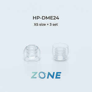 ラディウス ディープマウントイヤーピース ZONE XS 3セット クリア HP-DME24CL
