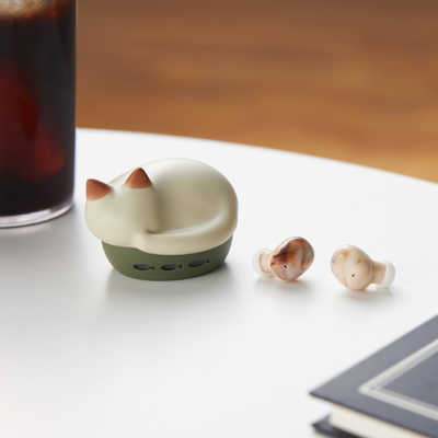 ワイヤレスイヤホン NEKO 白 シロ Bluetooth