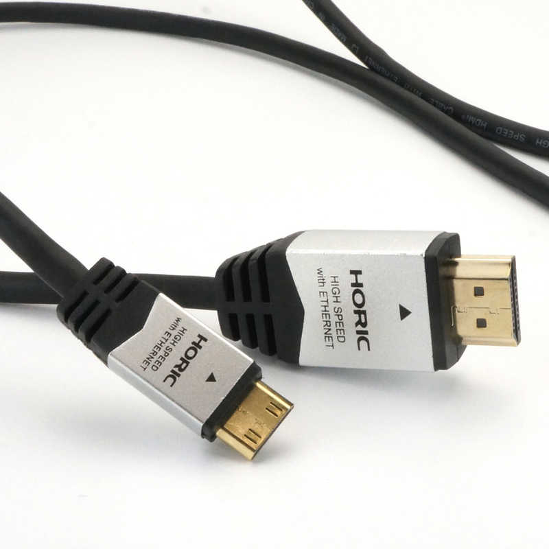 ホーリック ホーリック HDMIケーブル シルバー [2m /HDMI⇔miniHDMI /スタンダードタイプ /4K対応] HDM20-015MNS HDM20-015MNS