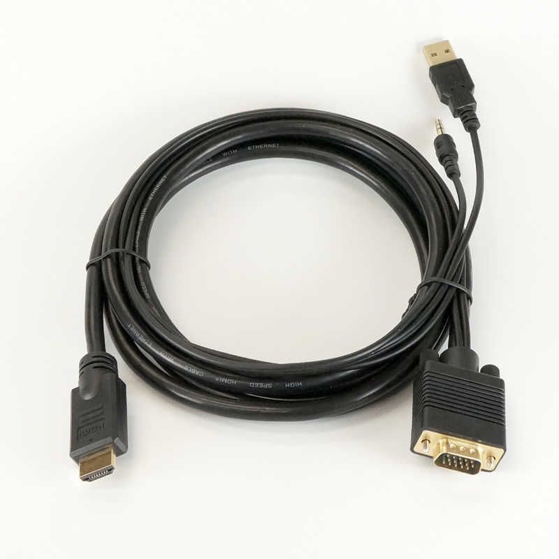 ホーリック ホーリック 映像変換ケーブル ブラック[HDMI⇔VGA /2m] VGHD20-030BK VGHD20-030BK