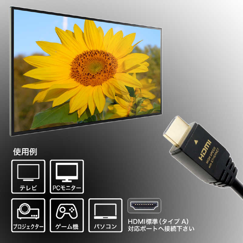 ホーリック ホーリック HDMIケーブル ブラック [1.5m /HDMI⇔HDMI /スタンダードタイプ /4K対応] HDM15-039BK HDM15-039BK