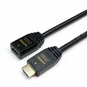 ホーリック HDMI延長ケーブル 1.0m タイプAメス-Aオス ブラック HDFM10-040BK