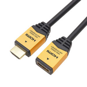 ホーリック HDMI変換・延長プラグ ゴールド [3m /HDMI⇔HDMI /スタンダードタイプ /4K対応] HDFM30-120GD