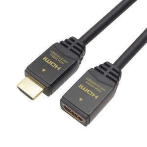 ホーリック HDMI変換・延長プラグ ブラック [3m /スタンダードタイプ /4K対応] HDFM30-124BK