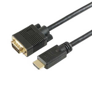 ホーリック HDMI→VGA変換ケーブル 1.0m HDMI to VGA HDVG10-155BK [HDMI⇔VGA]