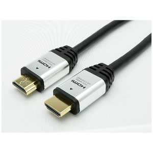 ホーリック HDMIケーブル シルバー [1m /HDMI⇔HDMI /スタンダードタイプ] HYBHDA10-501SV