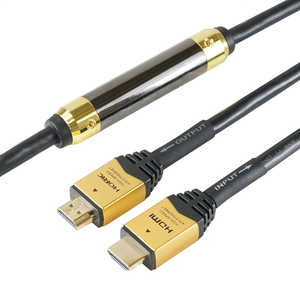 ホーリック HDMIケーブル イコライザー内蔵型 ゴールド [30m /HDMI⇔HDMI /スタンダードタイプ /Full HD対応] HDM300-595GD