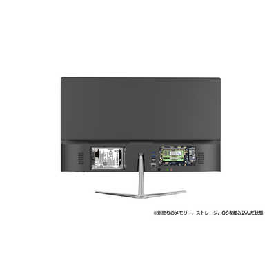 KEIAN 液晶一体型ベアボーンPC KI-AIO238B-BK ブラック KI-AIO238B-BK