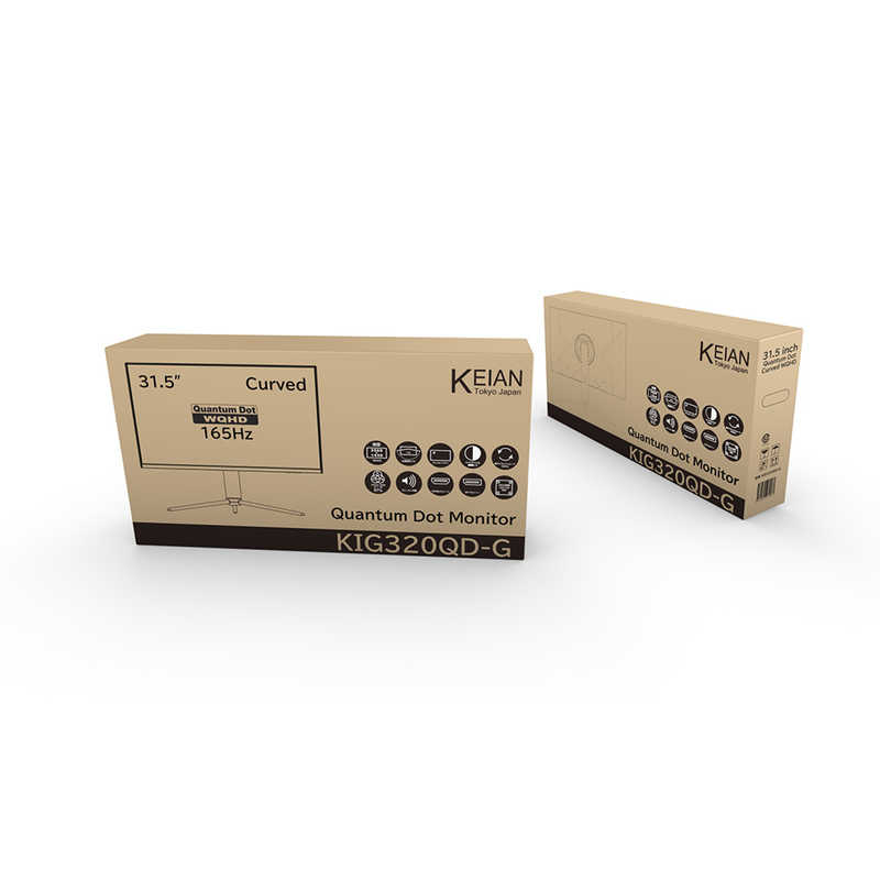 KEIAN KEIAN ゲーミングモニター 31.5型/ WQHD(2560×1440)/ ワイド/ 曲面型/ ブラック/ 量子ドット KIGシルーズ KIG320QD-G KIG320QD-G