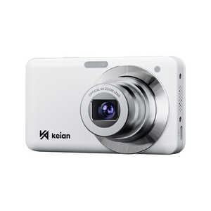 KEIAN 光学6倍コンパクトデジタルカメラ ホワイト KDC125-WH
