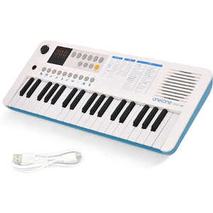 ONETONE 電子キーボード ホワイト／ブルー [37ミニ鍵盤] OTK-37M/WHBL