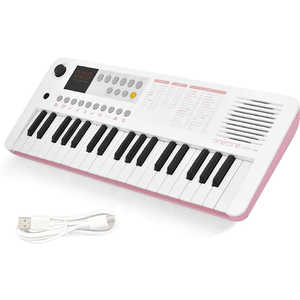 ONETONE 電子キーボード ホワイト／ピンク [37ミニ鍵盤] OTK-37M/WHPK