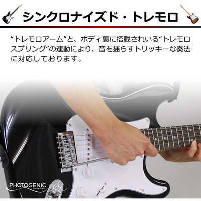 PHOTOGENIC エレキギター Photogenic シルバー ST-180/SV の通販