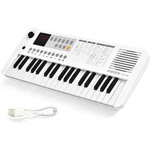 ONETONE 電子キーボード ホワイト [37ミニ鍵盤] OTK-37M/WH