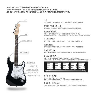 キョーリツ エレキギター ストラトキャスタータイプ ライト