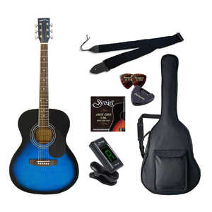 SEPIACRUE アコースティックギター ライトセット フォークタイプ ブルーサンバースト FG10BLSライトセット