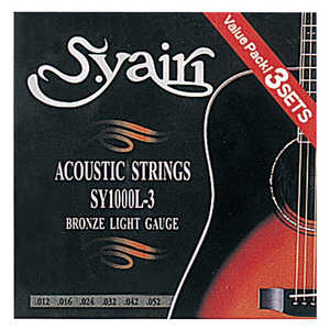 SYAIRI アコースティックギター弦 SY1000L33SETPACK