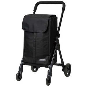 レップ 4輪カート Nオープンフロント 前押し ストッパー機能 少ない負担で運べる ブラック REP-580929 REP580929