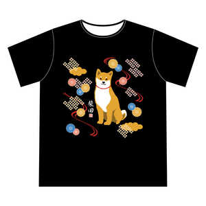 フレンズヒル TシャツS キクモヨウシバタ ブラック フレンズヒル TシャツS キクモヨウシバタ ブラック