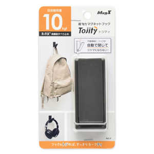 マグエックス マグネット収納フック トジティ L 黒 MRG-10K
