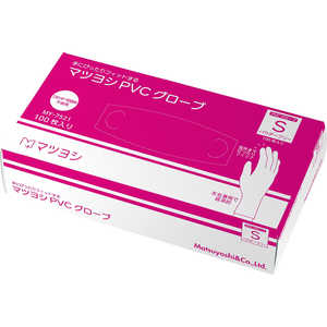 マツヨシ PVCグローブパウダーフリー MY-7521 S 100マイイリ マツヨシ PVCグローブパウダーフリー MY-7521 S 100マイイリ