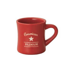 ケーアイ マグカップ 345ml プレミアムダイナーマグ 磁器 レッド マグカップ345MLプレ