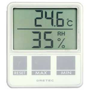 ドリテック デジタル温湿度計 O214-WT