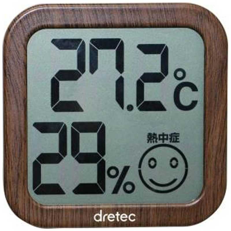 ドリテック ドリテック デジタル温湿度計 O‐271DW (ダｰクウッド) O‐271DW (ダｰクウッド)