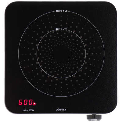 格安出品　未使用品　電機コンロ　　DI-218　　IHクッカー　　ミニチュラ　　 ドリテック [ドリテック公式] IHクッキングヒーター 卓上 IH調理器 1口
