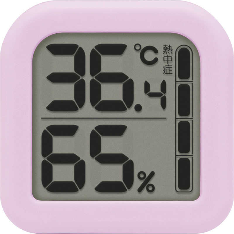 ドリテック デジタル温湿度計 モルモ デジタル パープル O-405PP
