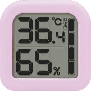 ドリテック デジタル温湿度計「モルモ」 パープル  [デジタル] O-405PP