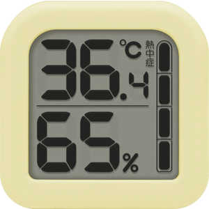 ドリテック デジタル温湿度計「モルモ」 イエロー  [デジタル] O-405YE