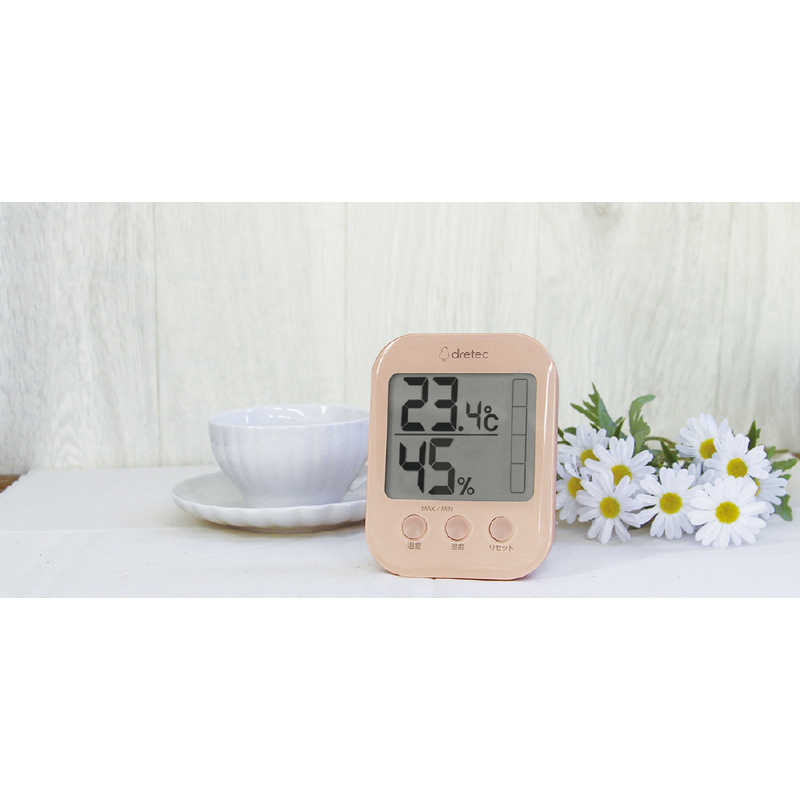 ドリテック ドリテック デジタル温湿度計「モスフィ」 ピンク  [デジタル] O-401PK O-401PK