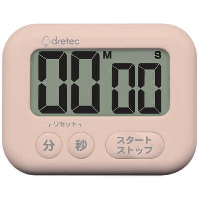 ドリテック 大画面タイマー シャボン ピンク T-614PK の通販