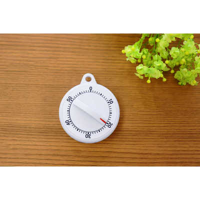 ドリテック ゼンマイ式ダイヤルタイマー60分計 ホワイト T-332WT の