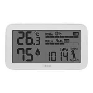 ドリテック 気圧や気温の変化が気になる方に 気圧がわかる温湿度計 「天気deミカタ」 ［デジタル］ O-707WT