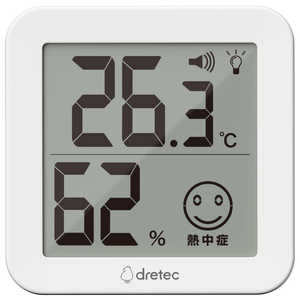 ドリテック デジタル温湿度計「リテーモ・ライト」 ［デジタル］ O-451WT