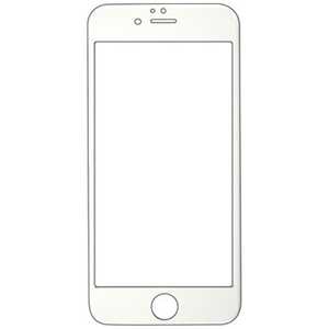 グルマンディーズ iPhone 7 Plus用　ガラスシールド 0.15mm　ホワイト　IP7L-13WH IP7L13WH
