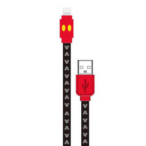 グルマンディーズ ディズニーキャラクター Lightning対応 同期&充電ケーブル ミッキーマウス DN-527A